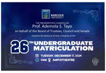 Babcock University Matriculation Ceremony 2024/2025