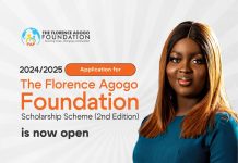 Florence Agogo Foundation Scholarship 2025