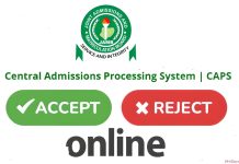How to Use JAMB CAPS to Check, Accept & Reject Admission Offers