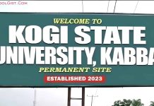 Kogi State University, Kabba (KSUK) School Fees Schedule