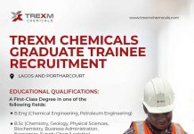 Trexm Chemicals Graduate Trainee Recruitment