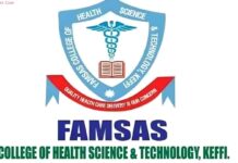 FAMSAS College of Health Sciences and Technology Matriculation Ceremony