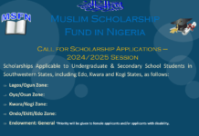 Muslim Scholarship Fund in Nigeria (MSFN) Scholarship 2025