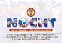 Newgate College of Health Technology 2024/2025 Matriculation Ceremony Information